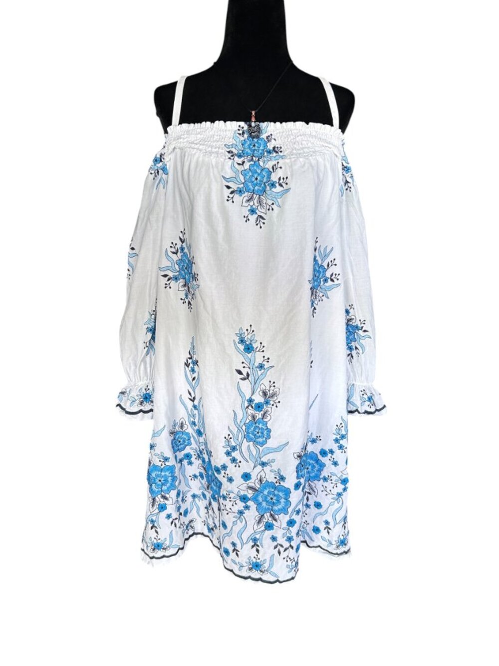 Calvin Klein Midi Dress Sz 16 Nautical Designer Nautical Preppy Elegant - Picture 2 of 8